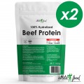 Atletic Food Говяжий протеин 100% Hydrolized Beef Protein (клубника) - 2000 г (2х1000 г)